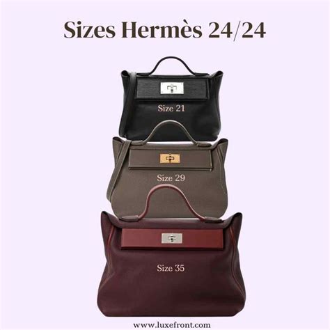 hermes 24/24 sizes|hermes 24 24 size 29.